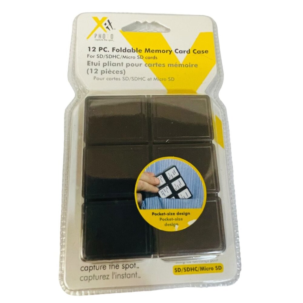 12 Pc. Foldable Memory Card Case For SD/SDHC/Micro SD Cards‎ By Xit
